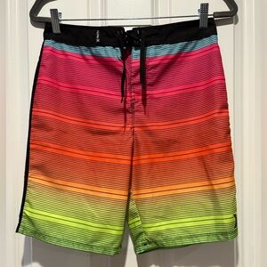 Hurley Boys Gradient Stripe Board Shorts Size 16/28